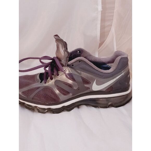 Nike Air Max 2012 Womens Athletic Running Shoes Size 9 Gray White 487679-010 - Picture 3 of 9